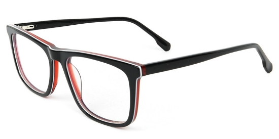 Petal​ Glasses Black_Red