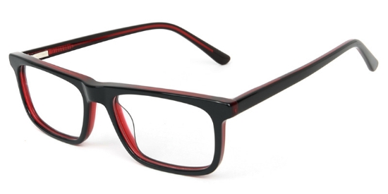 Olive​ Glasses Black_Red