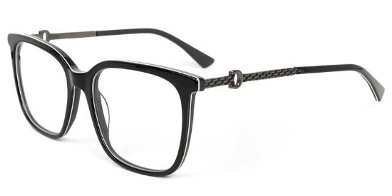 Glad​ Glasses Black_Silver