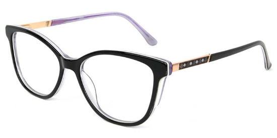 Serenity​ Glasses Black_Purple