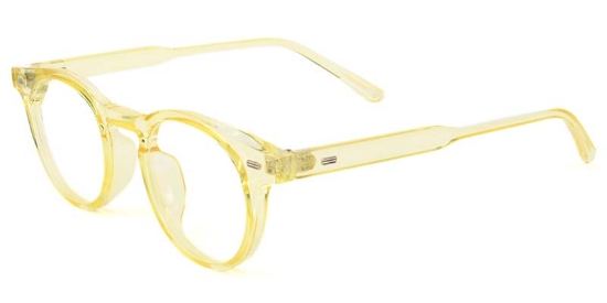 Hana Glasses Transparent_Yellow
