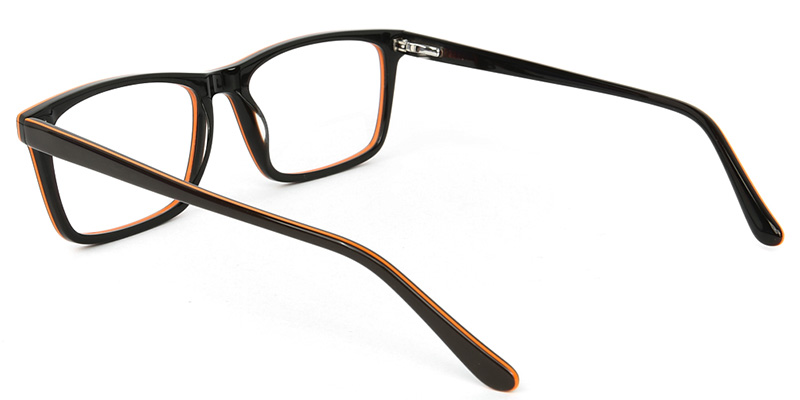 Luster​ Glasses Black_Orange