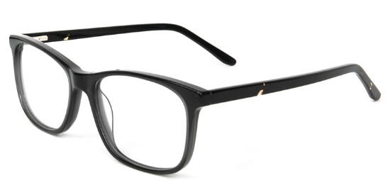 Haze​ Glasses Black_Transparent