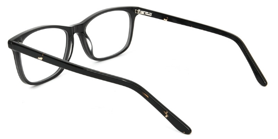Haze​ Glasses Black_Transparent