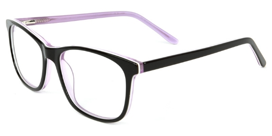 Haze​ Glasses Black_Purple