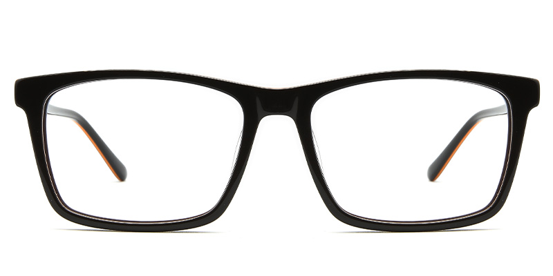 Luster​ Glasses Black_Orange