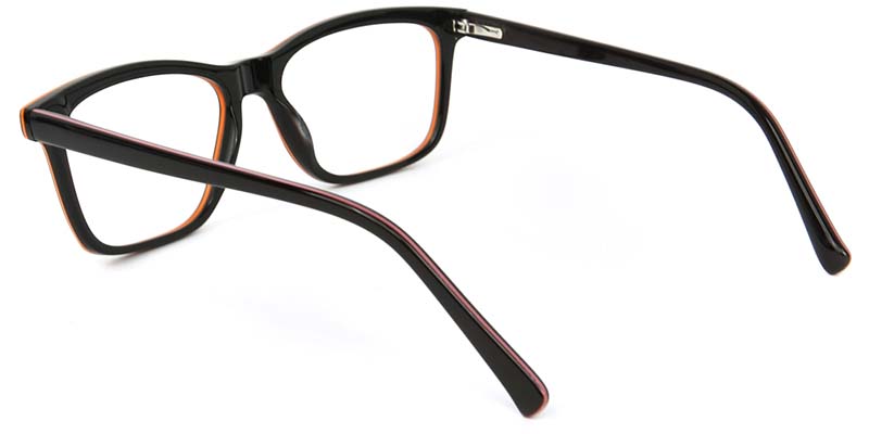 Amber​ Glasses Black_Orange