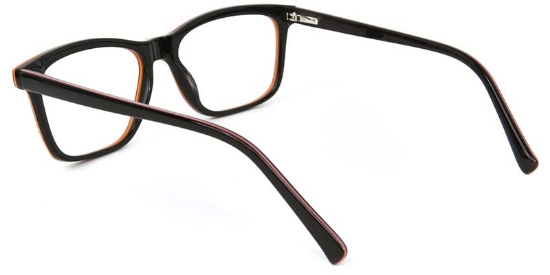 Amber​ Glasses Black_Orange
