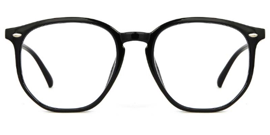 Satin​ Glasses Black