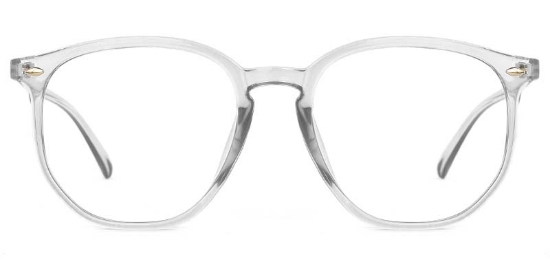 Satin​ Glasses Transparent_Gray