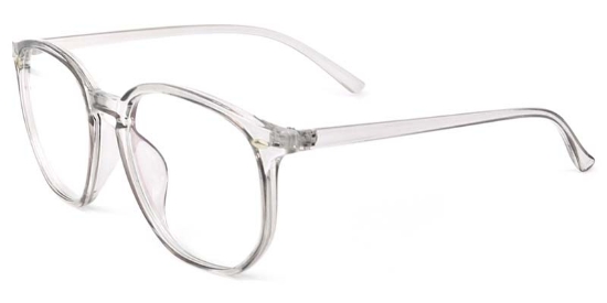 Satin​ Glasses Transparent_Gray