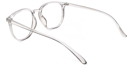 Satin​ Glasses Transparent_Gray