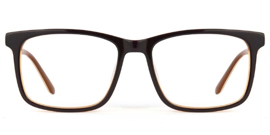 Zinnia​ Glasses Black_Orange