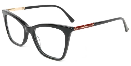 Peach​ Glasses Black