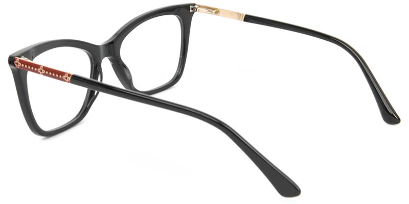 Peach​ Glasses Black