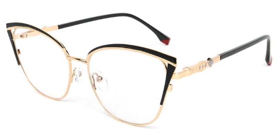 Tulip​ Glasses Gold_Black
