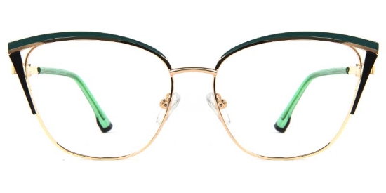 Tulip​ Glasses Gold_Green