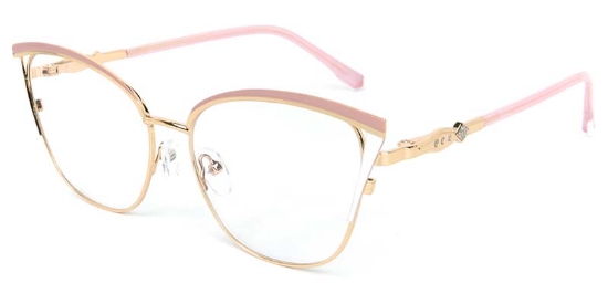 Tulip​ Glasses Gold_Pink