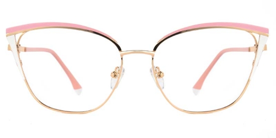Tulip​ Glasses Gold_Pink