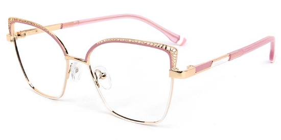Zaffre​ Glasses Gold_Pink