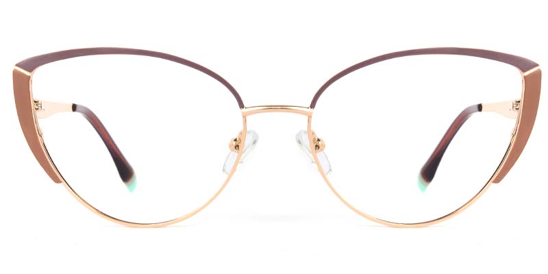 Azure​ Glasses Gold_Brown