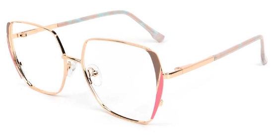 Eclipse​ Glasses Gold_Pink