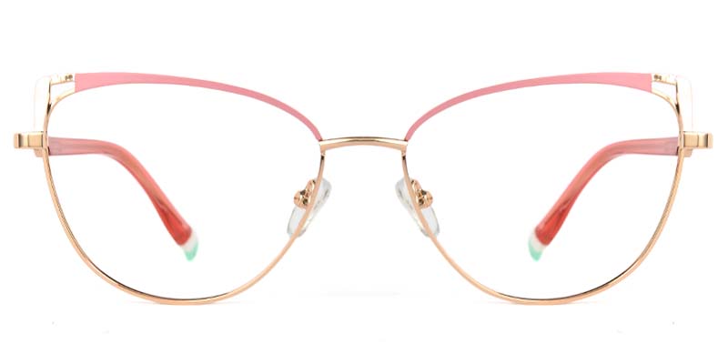 Frost​ Glasses Gold_Pink
