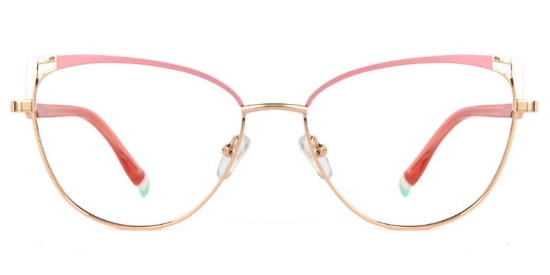 Frost​ Glasses Gold_Pink
