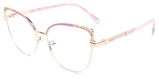 Bloom​ Glasses Gold_Pink
