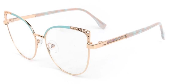 Bloom​ Glasses Gold_Blue