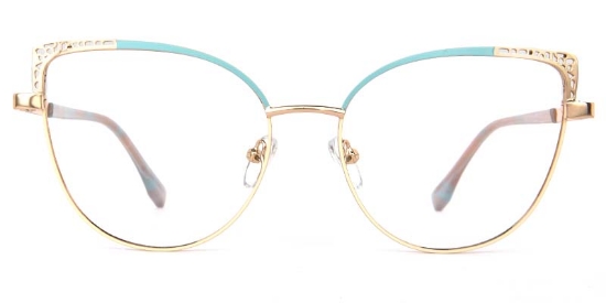 Bloom​ Glasses Gold_Blue