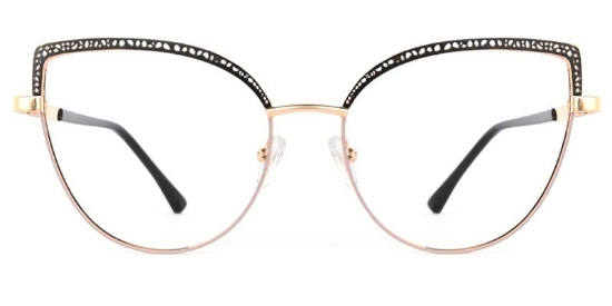 Crest​ Glasses Gold_Black