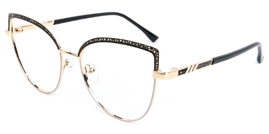 Crest​ Glasses Gold_Black