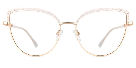 Crest​ Glasses Gold_White