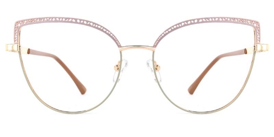 Crest​ Glasses Gold_Gray