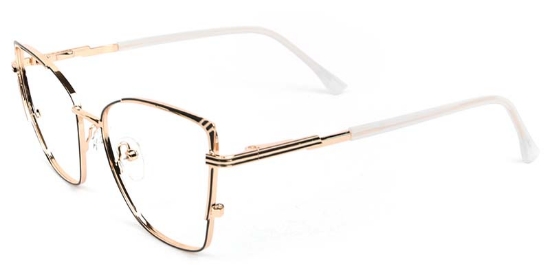 Dawn​ Glasses Gold_Black_White