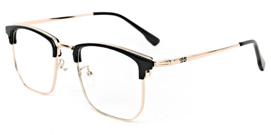 Luxe​ Glasses Black_Gold