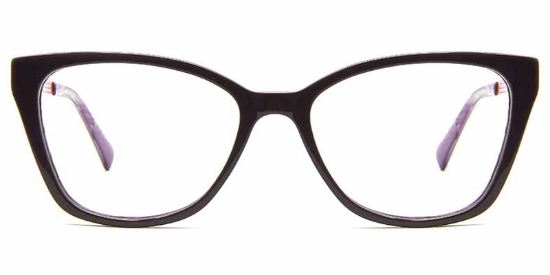 Peace​ Glasses Black_Purple_Gold