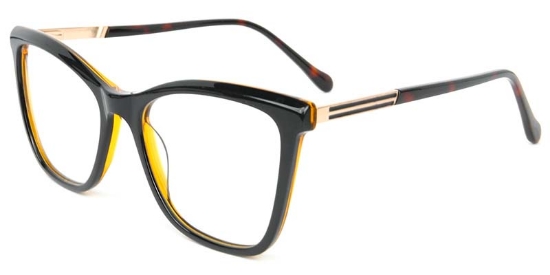 Devotion​ Glasses Black _Yellow_Tortoise