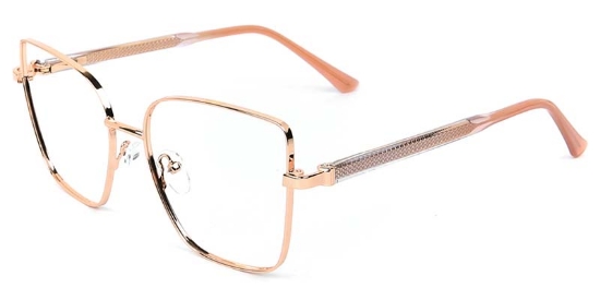 Dewdrop​ Glasses Gold_Orange