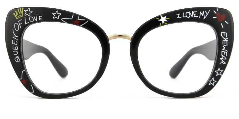 Ode Glasses Black_Graffiti