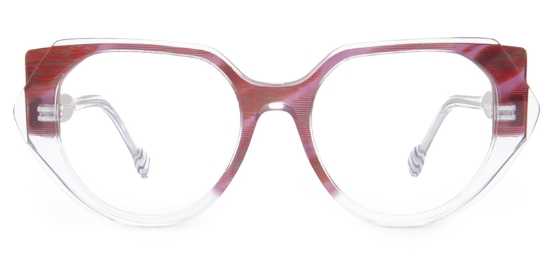 Satisfaction Glasses Red_Transparent