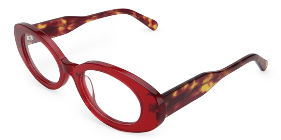 Bud Glasses Tortoise_Red