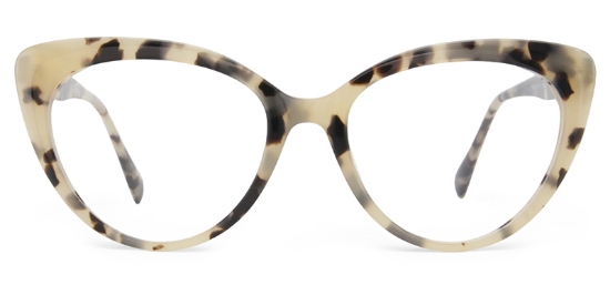 Soft Glasses Tortoise_White