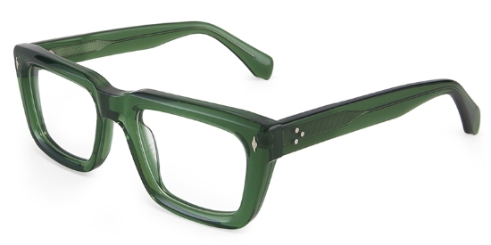 Poem Glasses Green