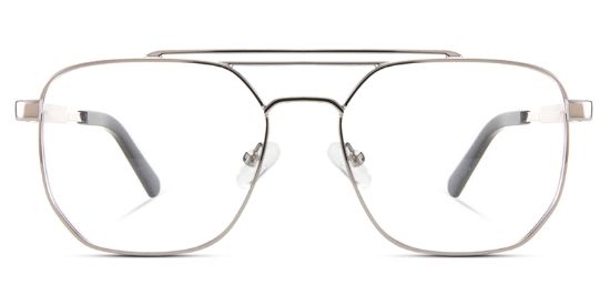 Retro Glasses Silver