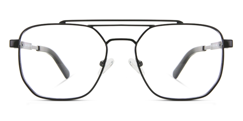 Retro Glasses Black