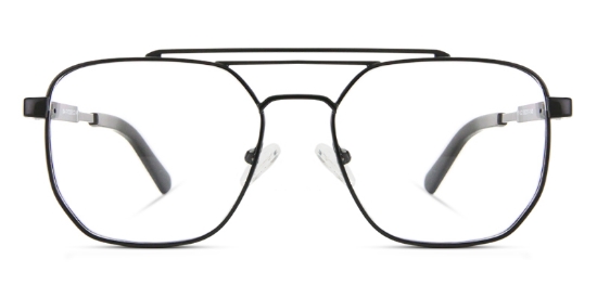 Retro Glasses Black
