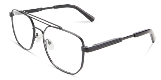Retro Glasses Black