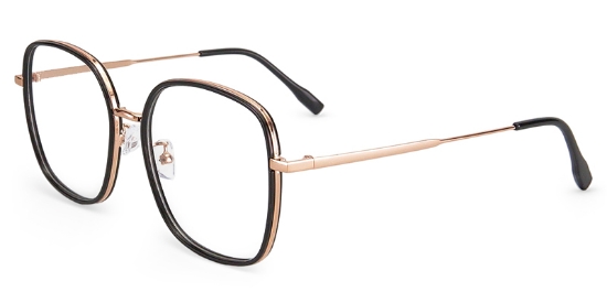 Silas Glasses Gold_Black